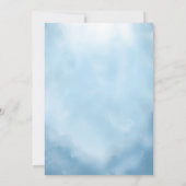 Dolphin mit Korallen, Wasserfarben Babydusche einl Einladung (Rückseite)