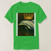 Dolphin mit Krone T-Shirt (Design vorne)
