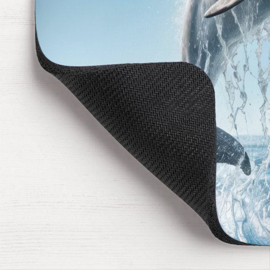 Dolphin mit Party-Hut Mousepad (Ecke)