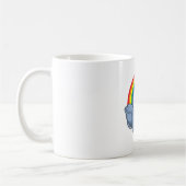 Dolphin mit Regenbogen Kaffeetasse (Links)