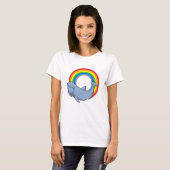 Dolphin mit Regenbogen T-Shirt (Vorne ganz)