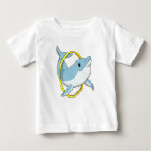 Dolphin mit Ring Baby T-shirt (Vorderseite)