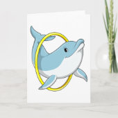 Dolphin mit Ring Karte (Vorderseite)