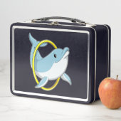 Dolphin mit Ring Metall Brotdose (Beispiel)