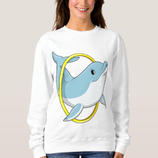 Dolphin mit Ring Sweatshirt (Vorderseite)