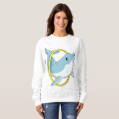 Dolphin mit Ring Sweatshirt (Vorne ganz)