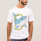 Dolphin mit Ring T-Shirt (Vorderseite)