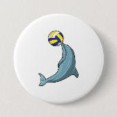 Dolphin mit Volleyball Button (Vorderseite)