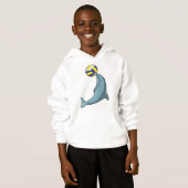 Dolphin mit Volleyball Hoodie (Vorne ganz)