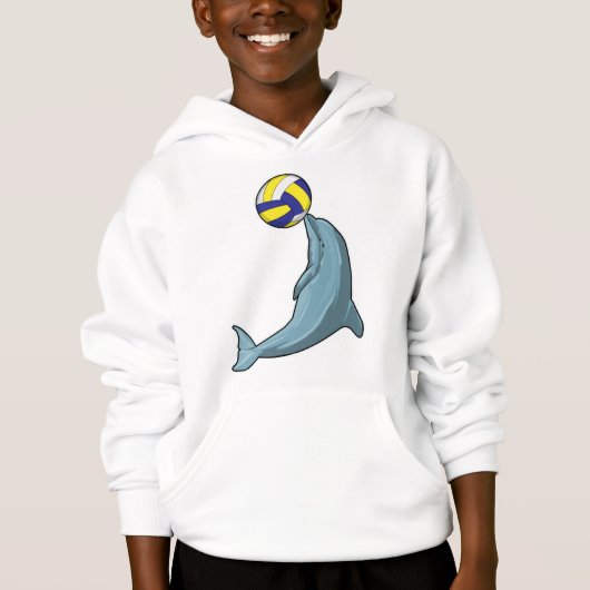 Dolphin mit Volleyball Hoodie (Vorderseite)