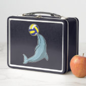 Dolphin mit Volleyball Metall Brotdose (Beispiel)