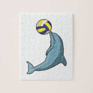 Dolphin mit Volleyball Puzzle