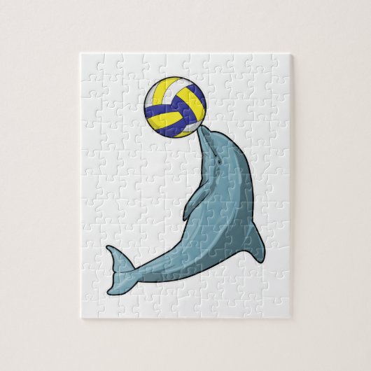 Dolphin mit Volleyball Puzzle (Vertikal)