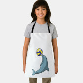Dolphin mit Volleyball Schürze (Insitu)