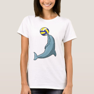 Dolphin mit Volleyball T-Shirt