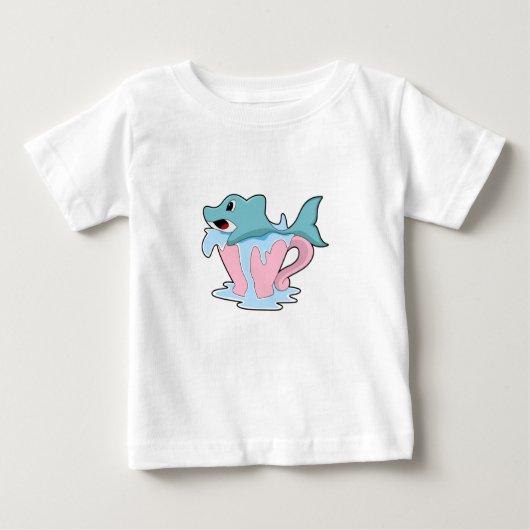 Dolphin mit Wasserball.PNG Baby T-shirt (Vorderseite)