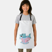 Dolphin mit Wasserball.PNG Schürze (Insitu)