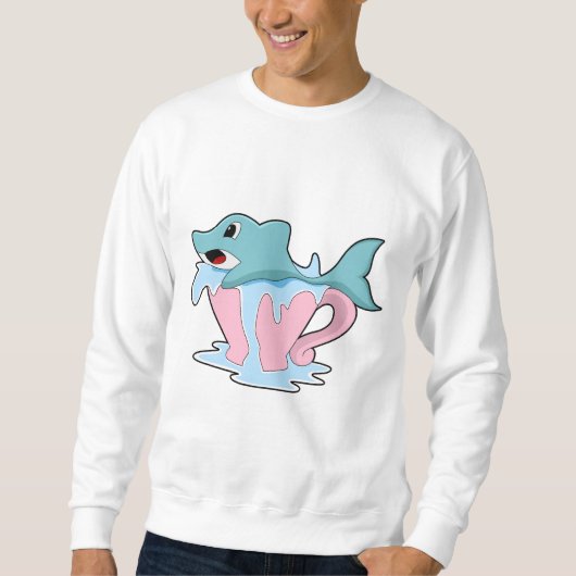 Dolphin mit Wasserball.PNG Sweatshirt (Vorderseite)