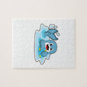 Dolphin mit Wasserpolo Puzzle (Horizontal)