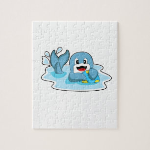 Dolphin mit Wasserpolo Puzzle