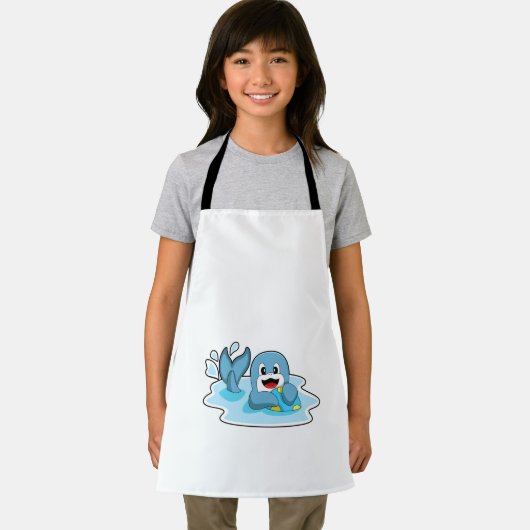 Dolphin mit Wasserpolo Schürze (Insitu)