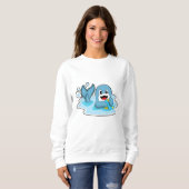 Dolphin mit Wasserpolo Sweatshirt (Vorne ganz)