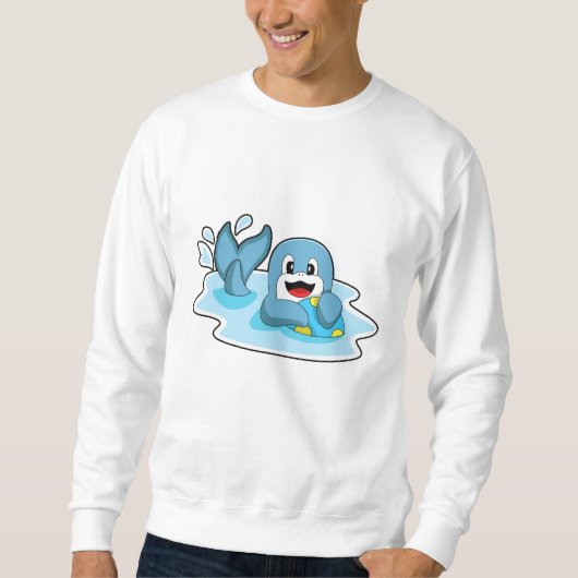 Dolphin mit Wasserpolo Sweatshirt (Vorderseite)