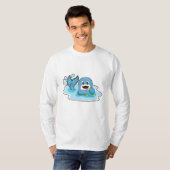 Dolphin mit Wasserpolo T-Shirt (Vorne ganz)