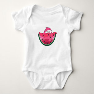 Dolphin mit Watermelon Baby Strampler