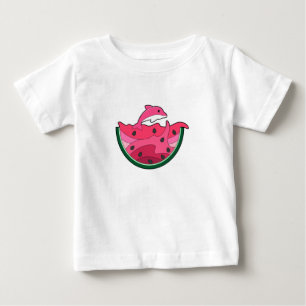 Dolphin mit Watermelon Baby T-shirt