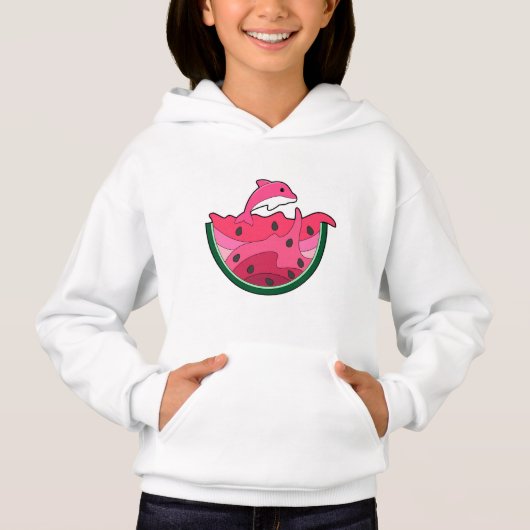 Dolphin mit Watermelon Hoodie (Vorderseite)