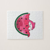 Dolphin mit Watermelon Puzzle (Horizontal)