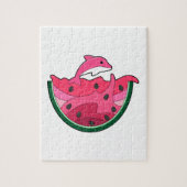 Dolphin mit Watermelon Puzzle (Vertikal)