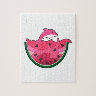 Dolphin mit Watermelon Puzzle