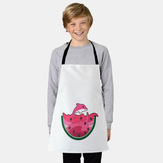 Dolphin mit Watermelon Schürze (Getragen)