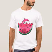 Dolphin mit Watermelon T-Shirt (Vorderseite)