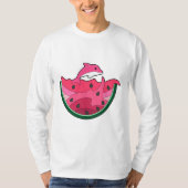 Dolphin mit Watermelon T-Shirt (Vorderseite)