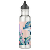 Dolphin Mom and Baby Edelstahlflasche (Links)