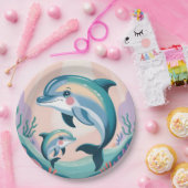 Dolphin Mom and Baby Pappteller (Party)
