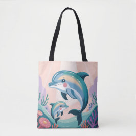 Dolphin Mom and Baby Tasche