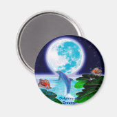 DOLPHIN MOON Paradise Art Series Magnet (Vorderseite/Rückseite)