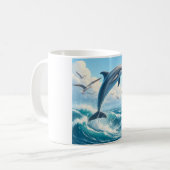 Dolphin Motif Tasse (Vorderseite Links)