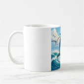 Dolphin Motif Tasse (Links)