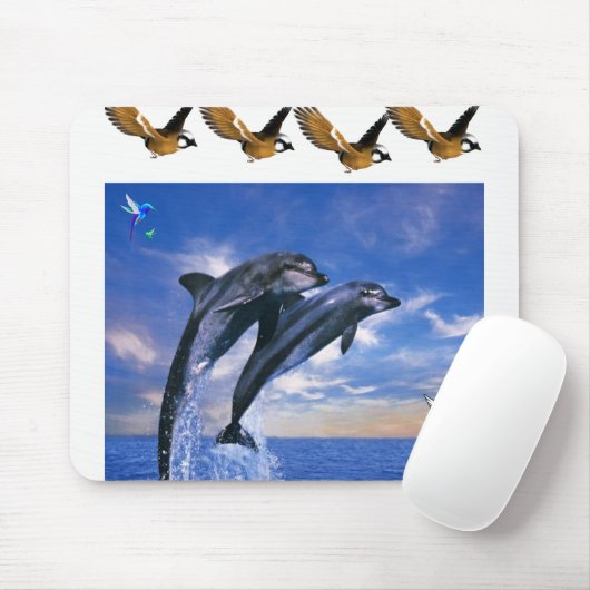 Dolphin Mouse Pad Mousepad (Mit Mouse)