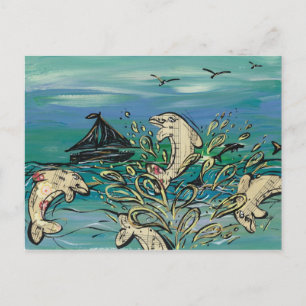 Dolphin-Musikpostkarten Postkarte