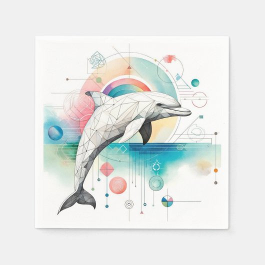 Dolphin Napkins Serviette (Vorderseite)