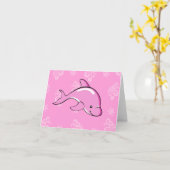 Dolphin-Note-Karte Karte (Gelbe Blume)