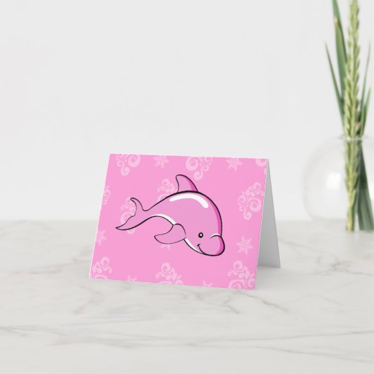 Dolphin-Note-Karte Karte (Vorderseite)