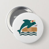 Dolphin Nurse Button (Vorne & Hinten)