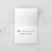 Dolphin Ocean and Night Sky Fantasy Birthday Card Karte (Innenseite)